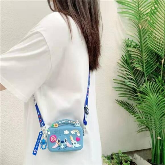 Cute crossbody bag for girls small silicone shoulder purse wallet with zipper po - Picture 2 of 8